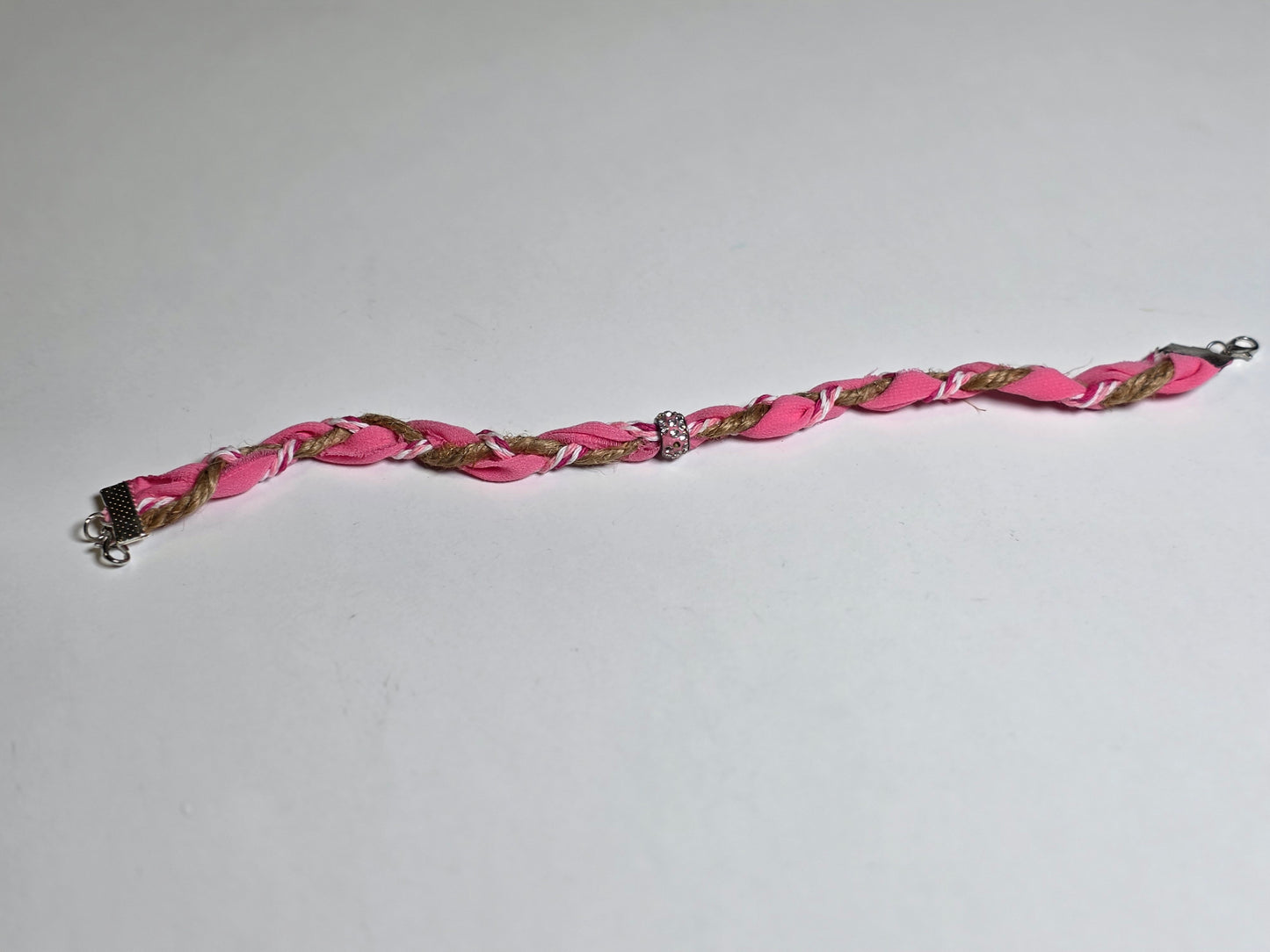 Pink Prairie Hat Chain – Rustic Braided Western Hat Accessory
