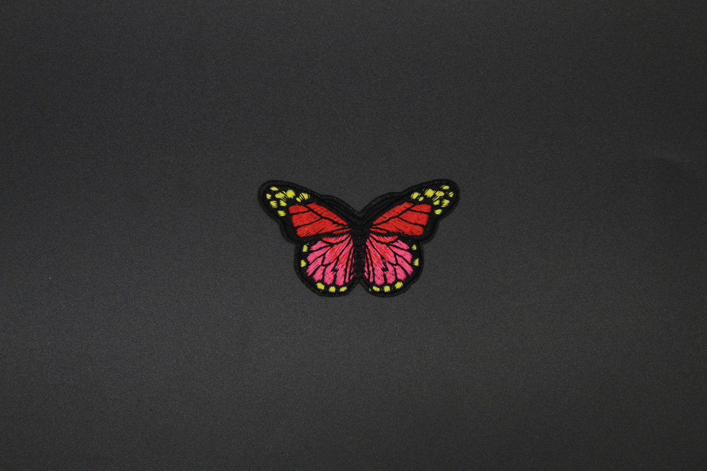 Vibrant Butterfly Embroidered Iron-On Patch