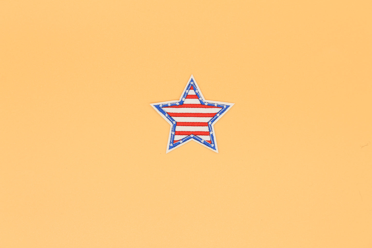 American Flag Star Iron-On Patch
