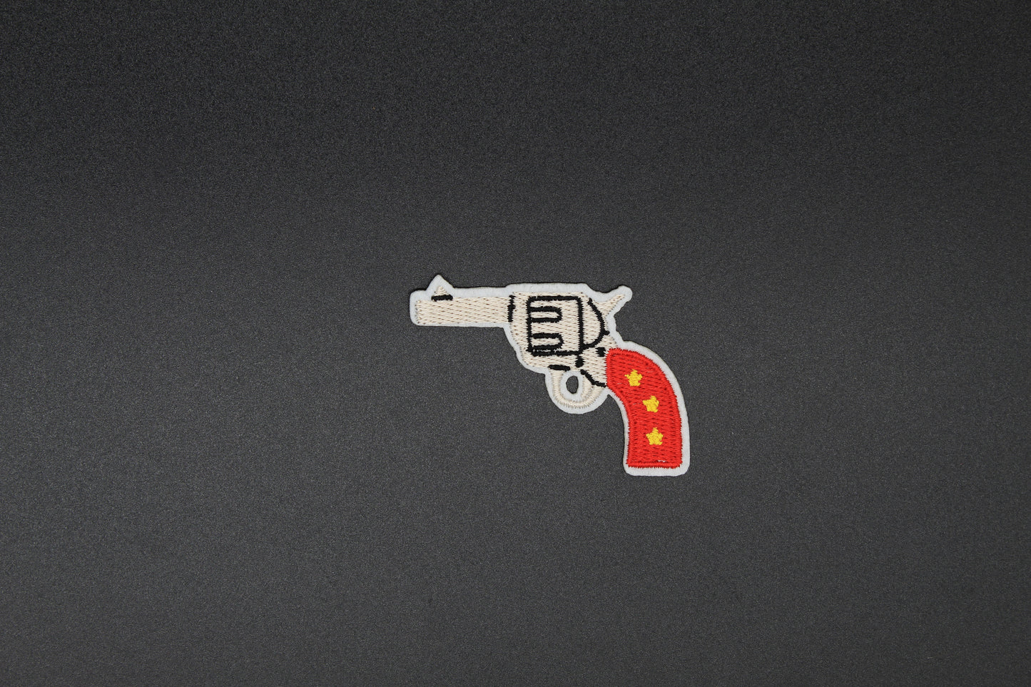 Frontier Six-Shooter Revolver Iron-On Patch