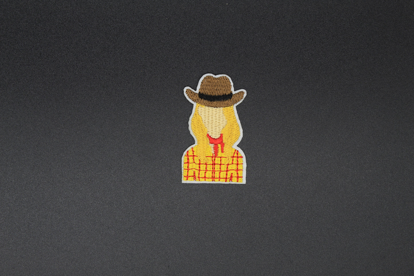 Western Cowgirl Silhouette Iron-On Patch