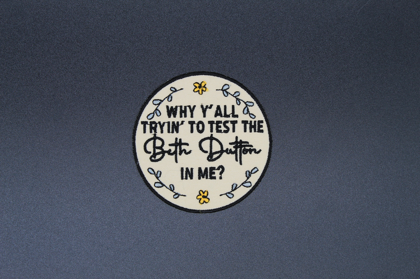 Floral Beth Dutton Iron-On Patch