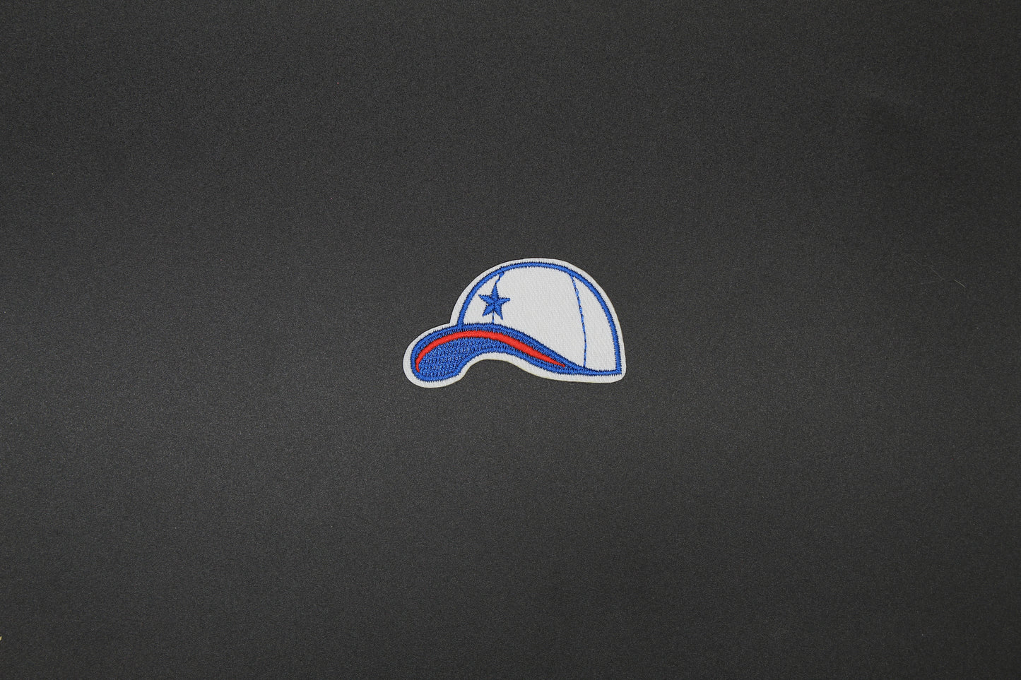 Patriotic Baseball Cap Embroidered Iron-On Patch