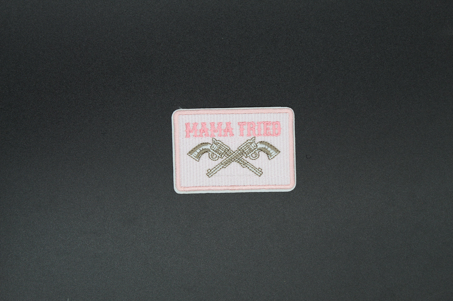 Mama Tried Western Revolver Iron-On Patch