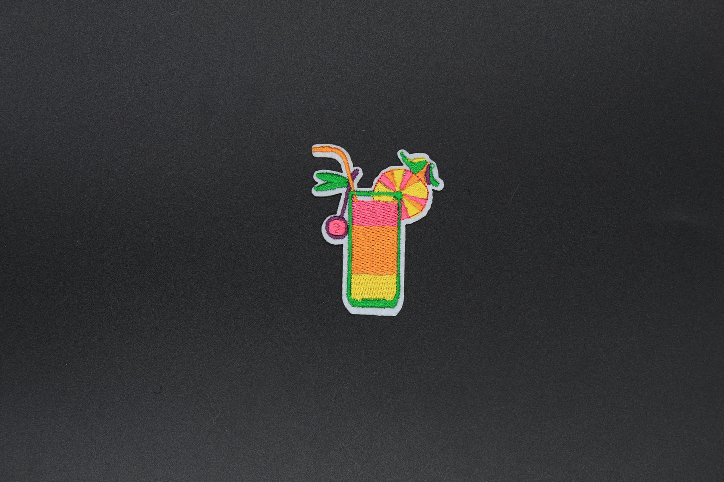 Tropical Citrus Drink Iron-On Patch