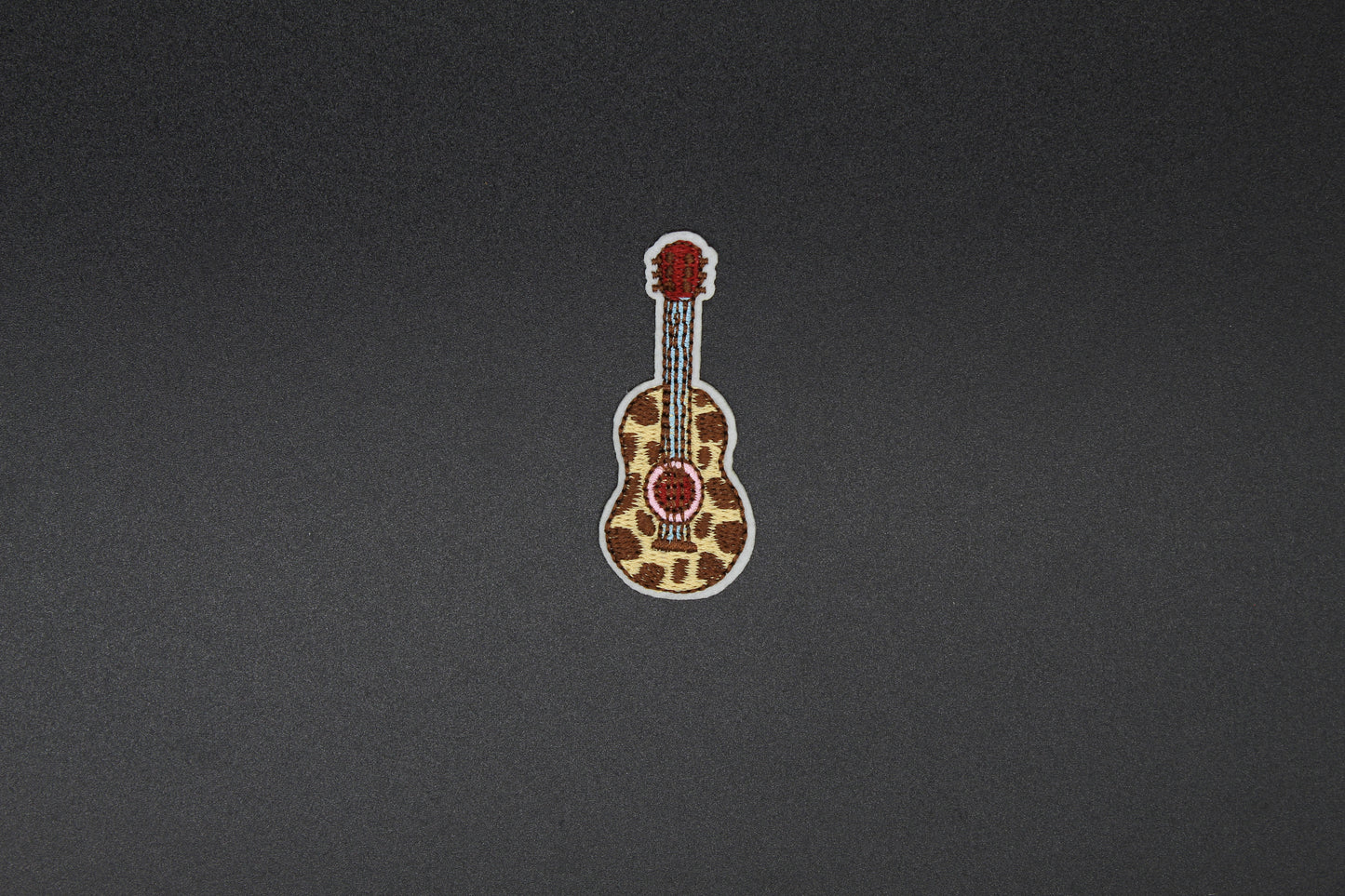 Cowhide Acoustic Guitar Western Iron-On Patch