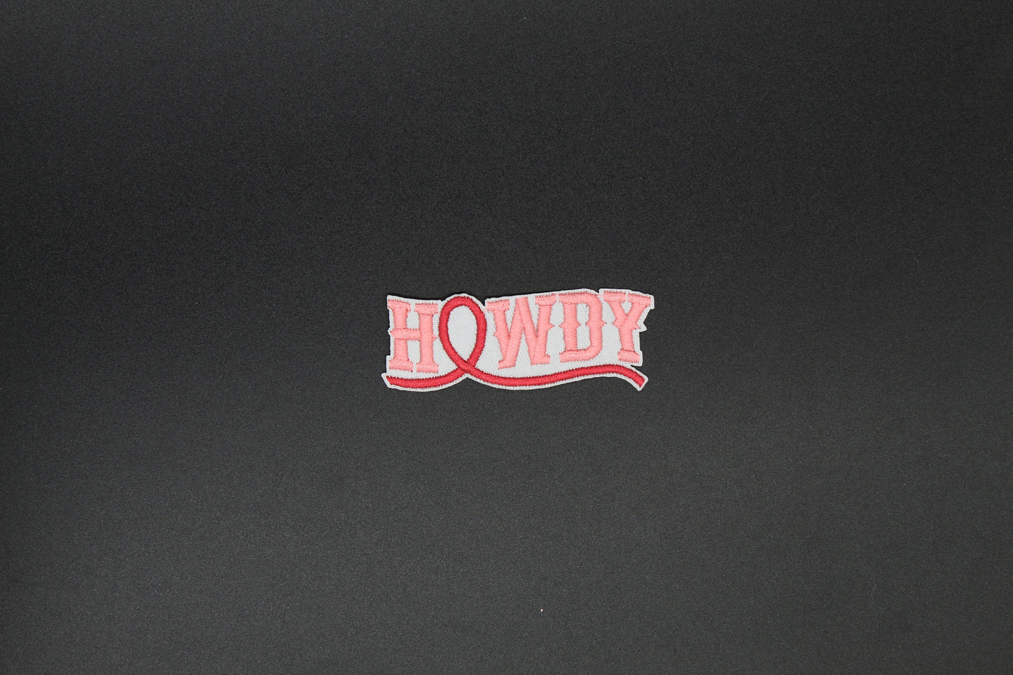 Howdy Script Western Iron-On Patch