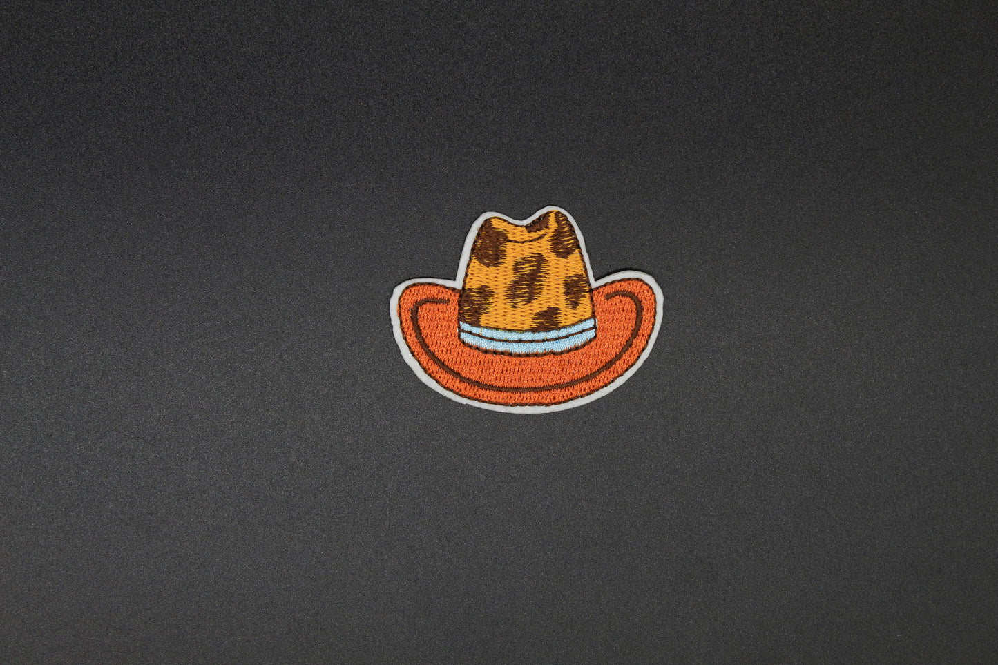 Leopard Print Cowboy Hat Iron-On Patch