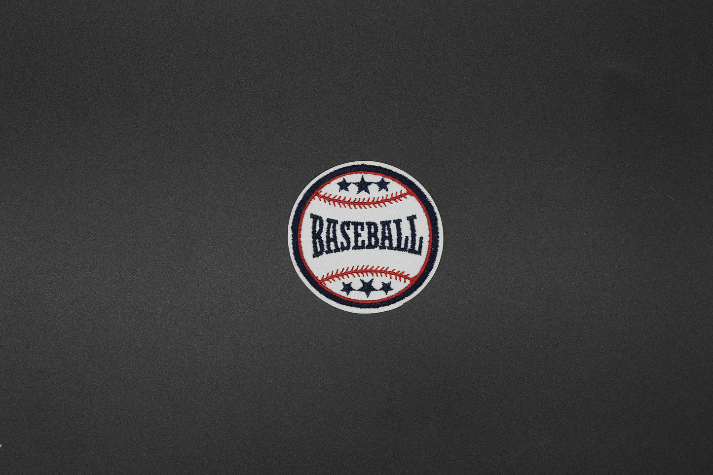 Vintage Baseball Embroidered Iron-On Patch | Patriotic Sports Patch