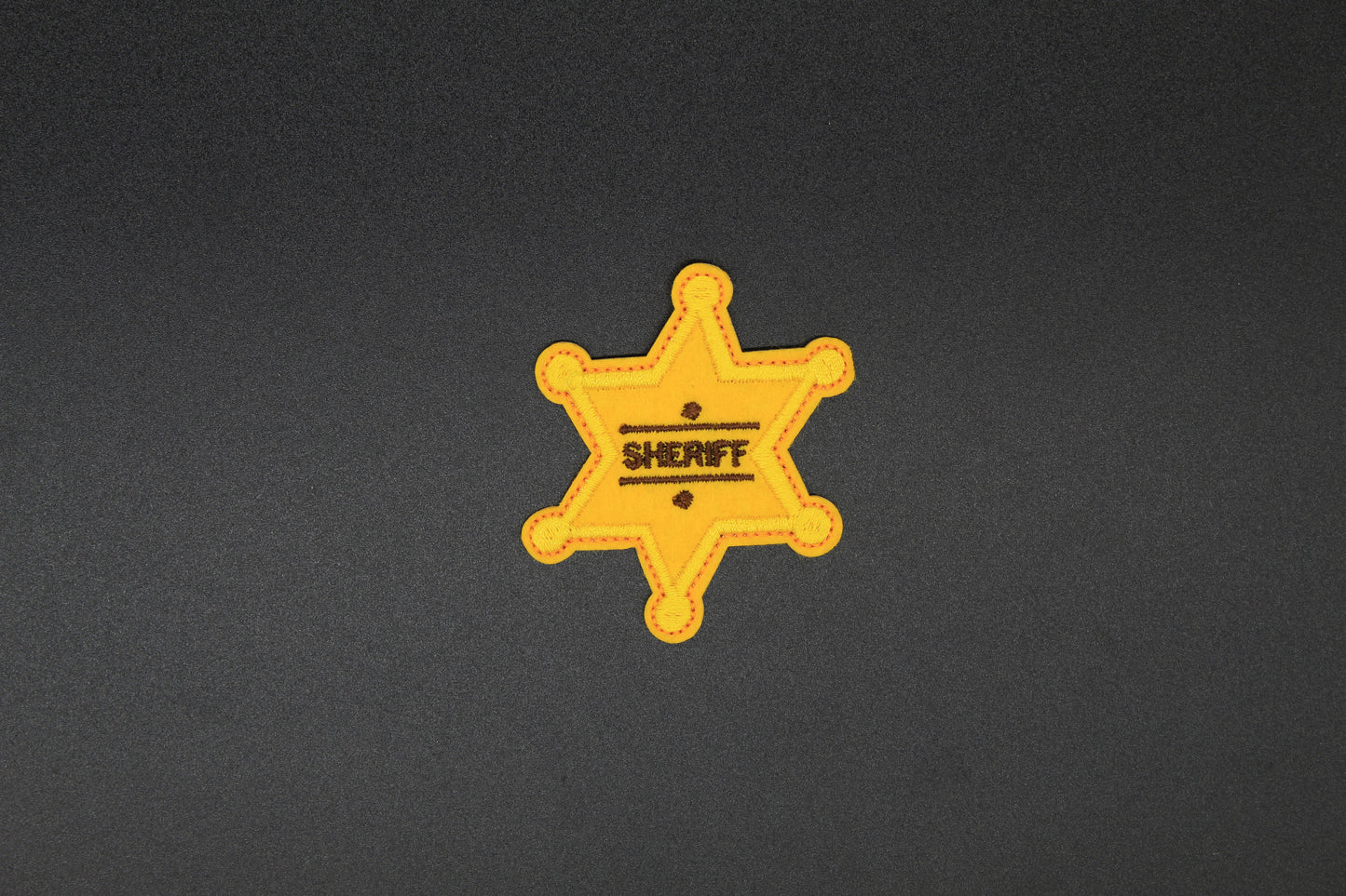 Classic Sheriff Badge Text Iron-On Patch
