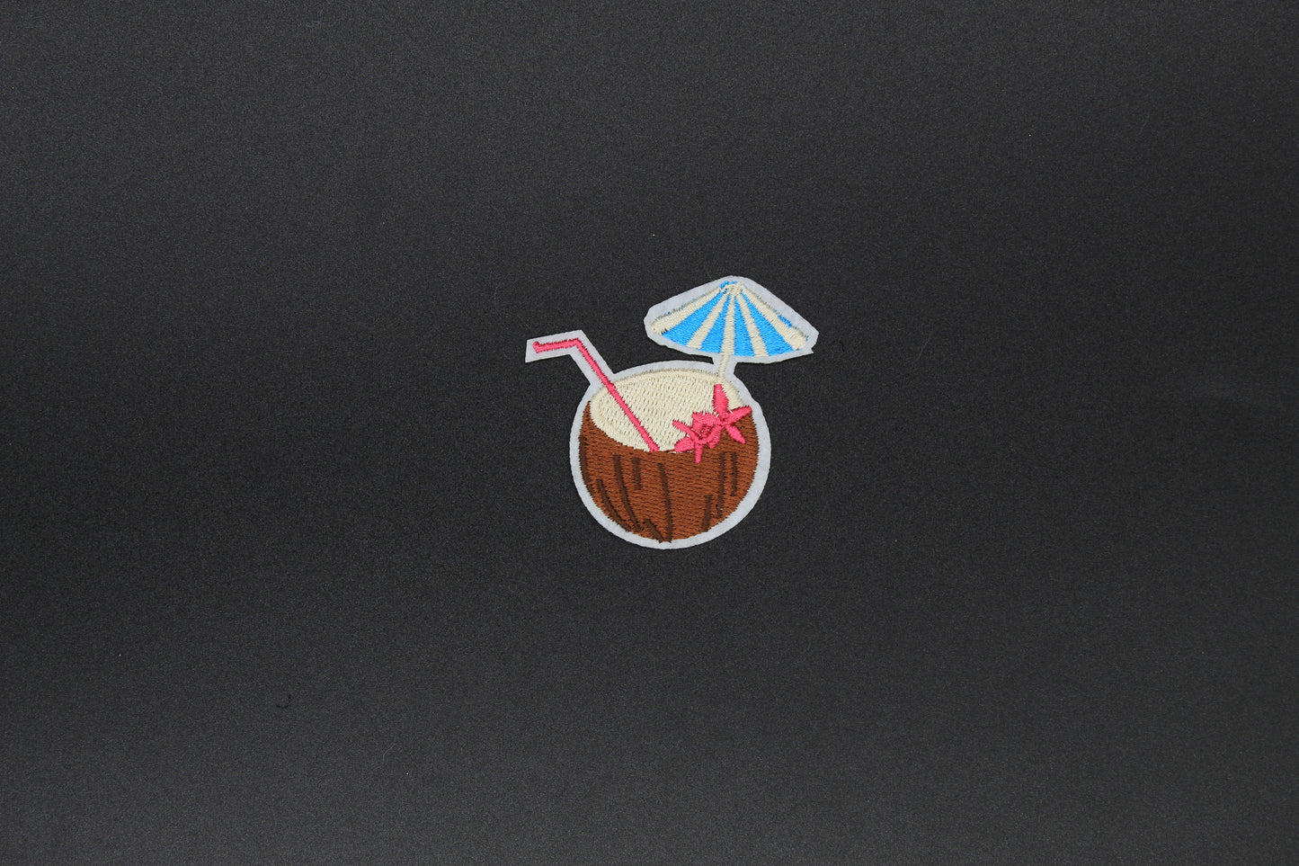 Coconut Beach Drink Iron-On Patch
