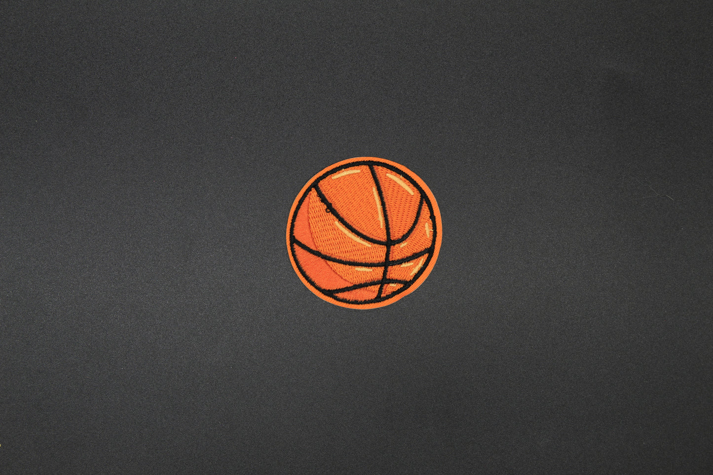 Basketball Embroidered Iron-On Patch | Sports Ball Patch