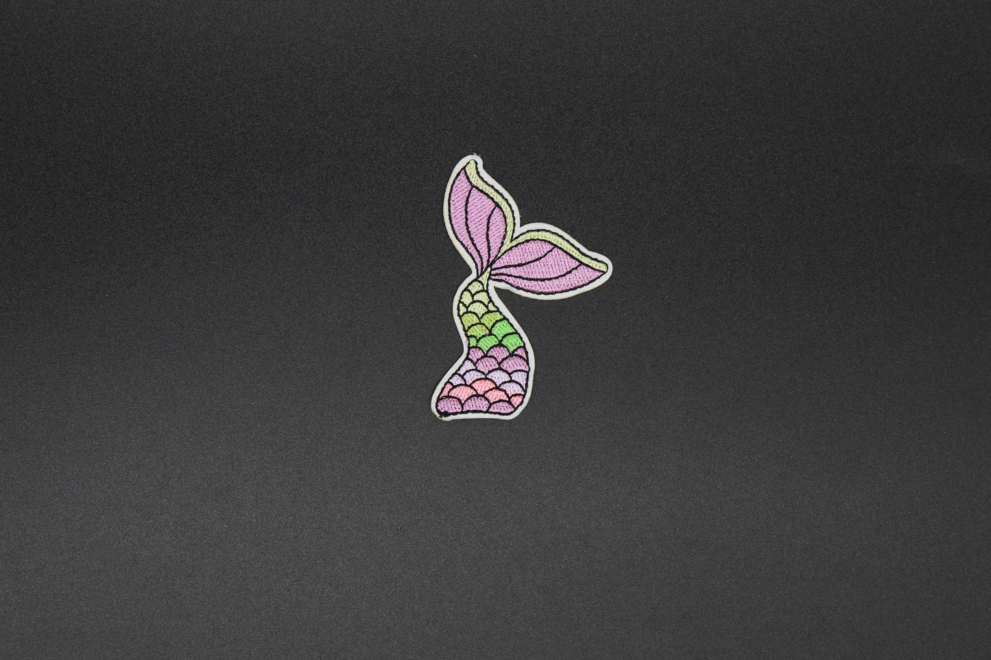 Pastel Mermaid Tail Iron-On Patch
