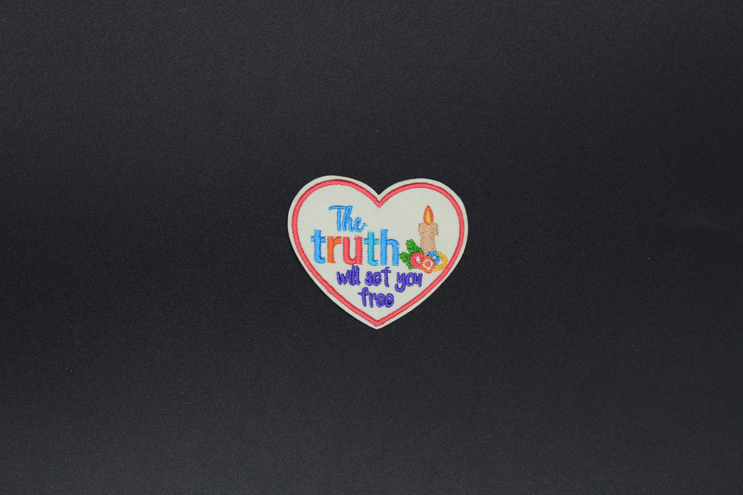 “The Truth Will Set You Free” Heart Faith Patch