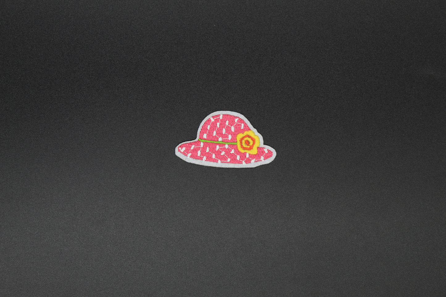 Pink Sun Hat Iron-On Patch