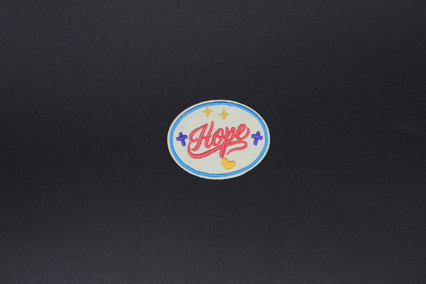 “Hope” Faith Oval Embroidered Iron-On-Patch