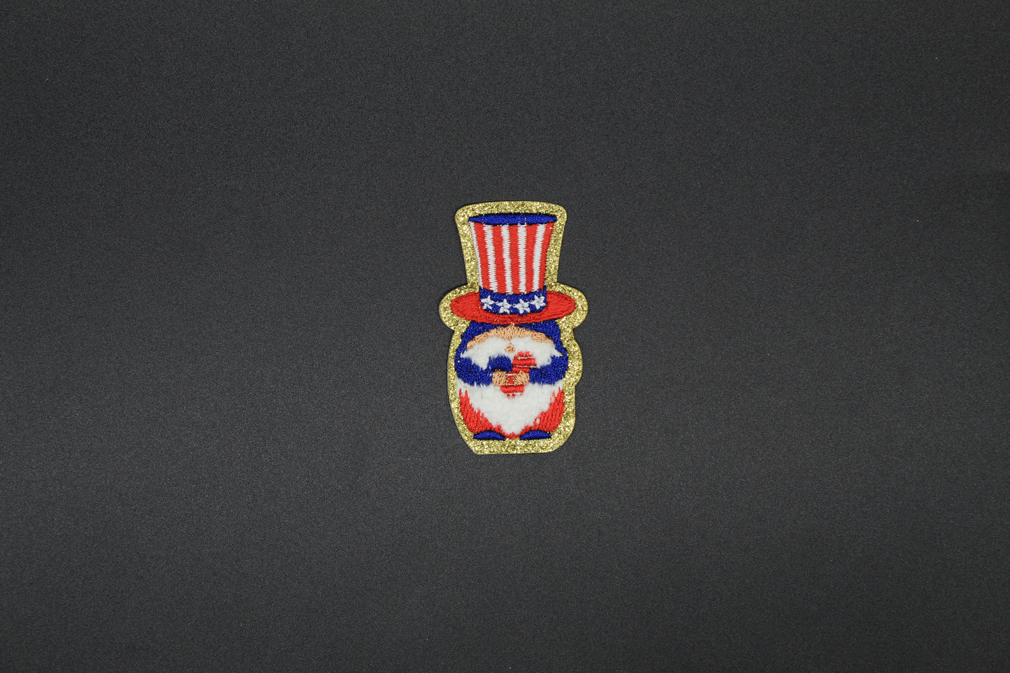 Uncle Freedom Gnome Iron-On-Patch