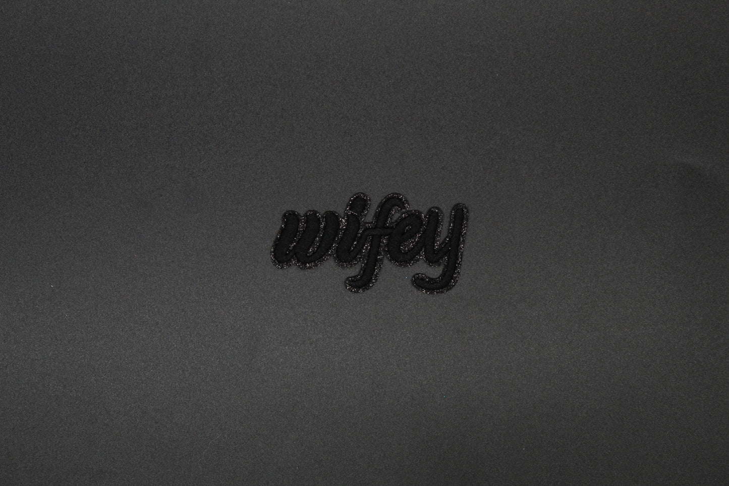 Wifey Glitter Iron-On Patch