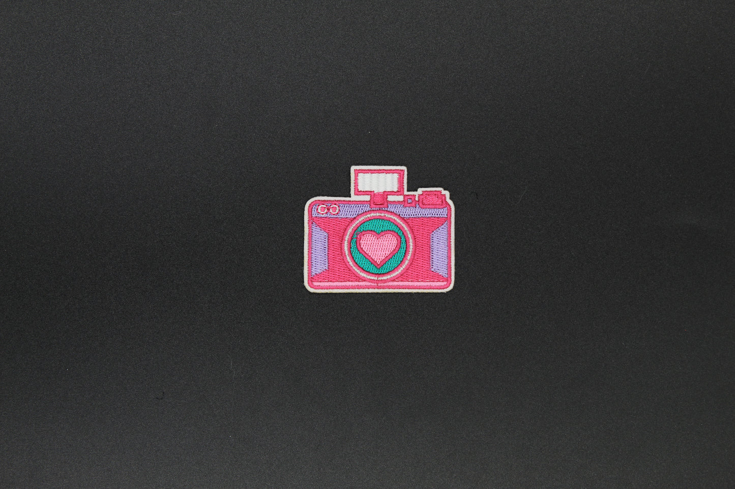 Heart Camera Iron-On Patch