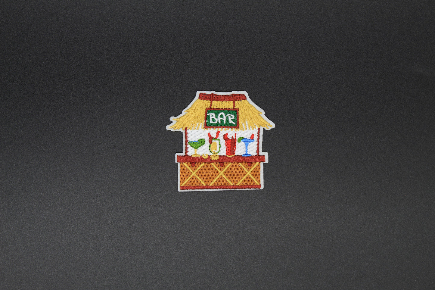 Tropical Tiki Bar Iron-On Patch