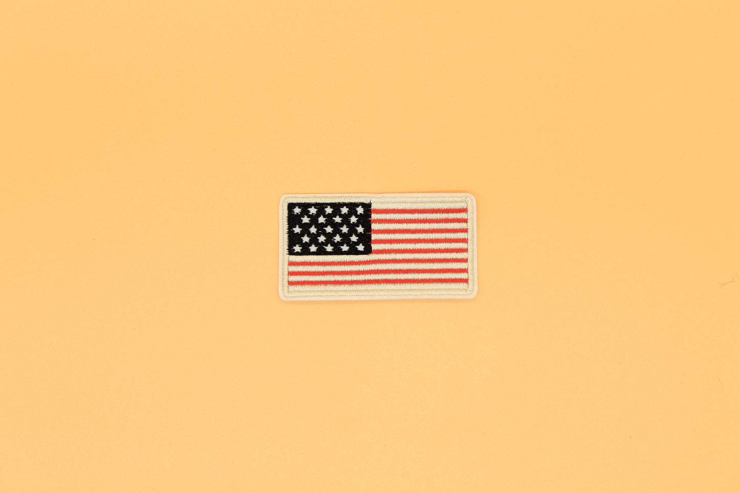 Vintage Tone American Flag Iron-On Patch