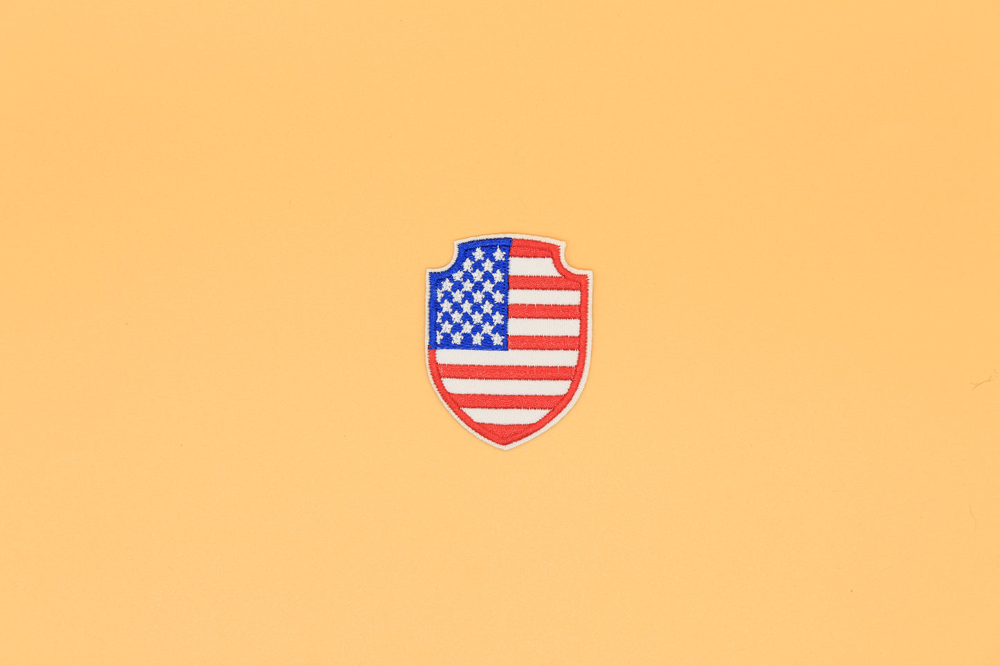 Patriotic Shield American Flag Iron-On Patch