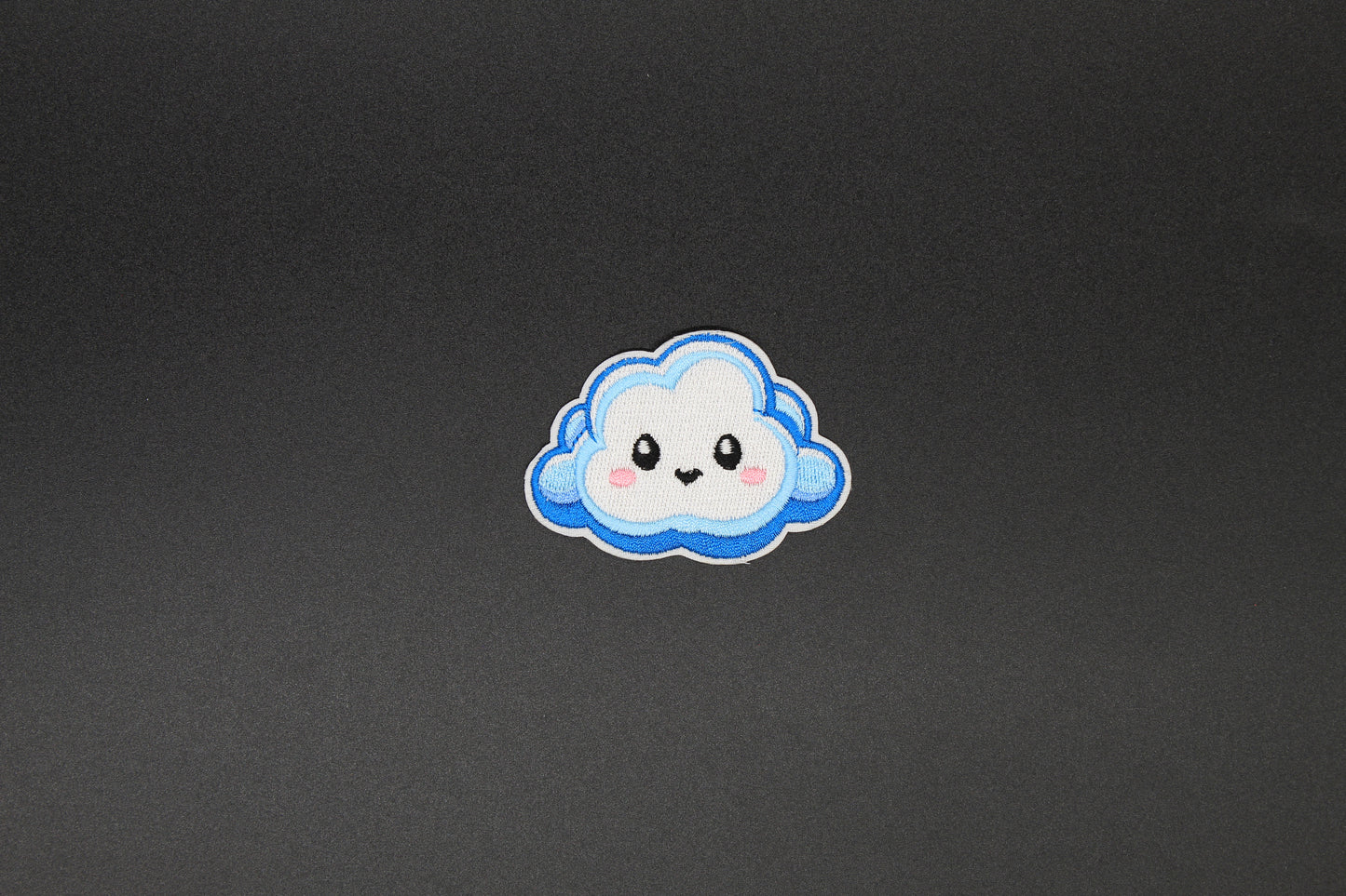 Kawaii Smiling Cloud Iron-On Patch