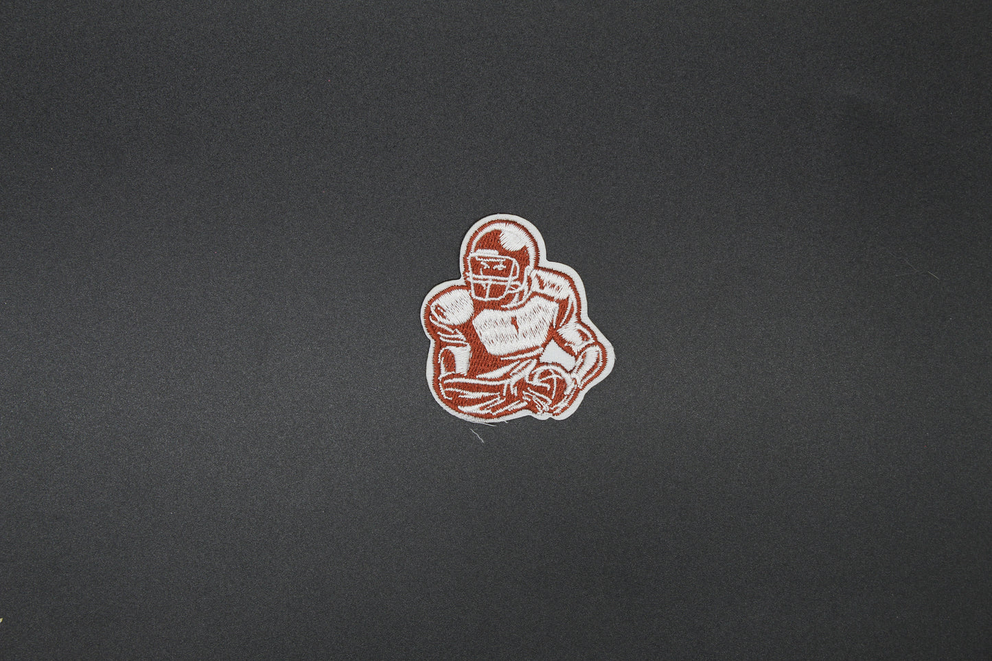 Football Player Embroidered Patch | Vintage Sports Iron-On Patch for Jackets, Bags & Team Apparel