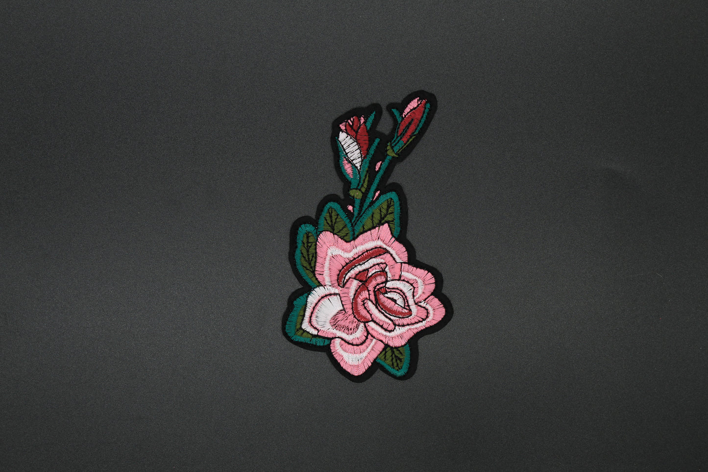 Pink Rose Bouquet Iron-On Patch