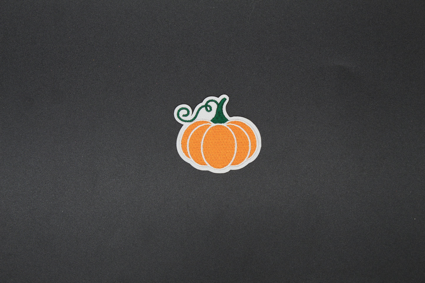 Curly Vine Pumpkin Iron-On Patch