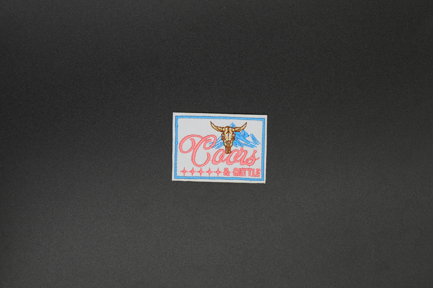 Coors & Cattle Western Iron-On Patch