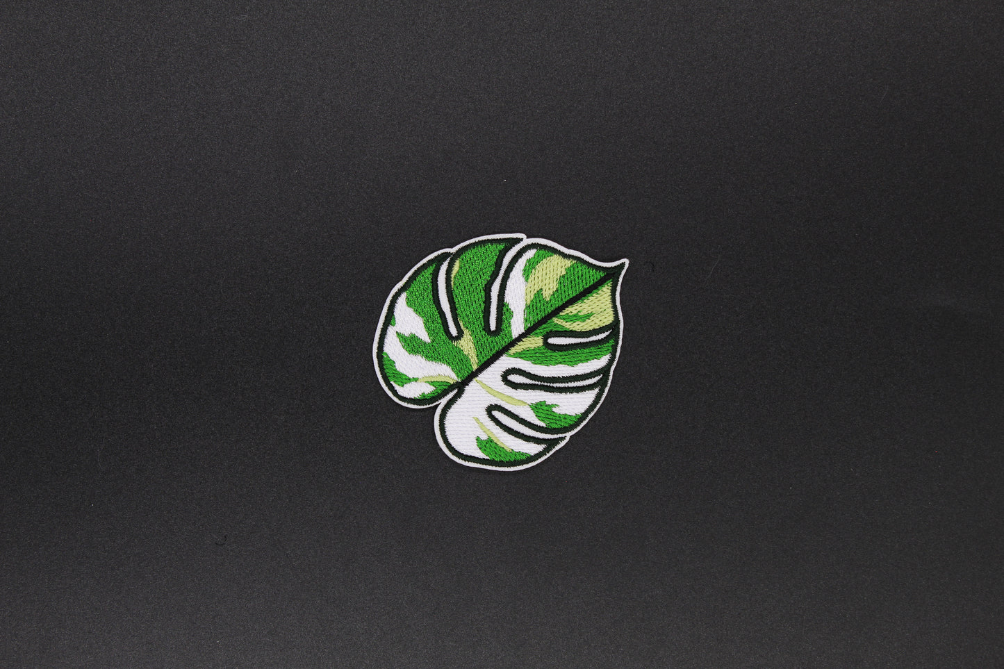 Variegated Split-Leaf Monstera Iron-On Patch