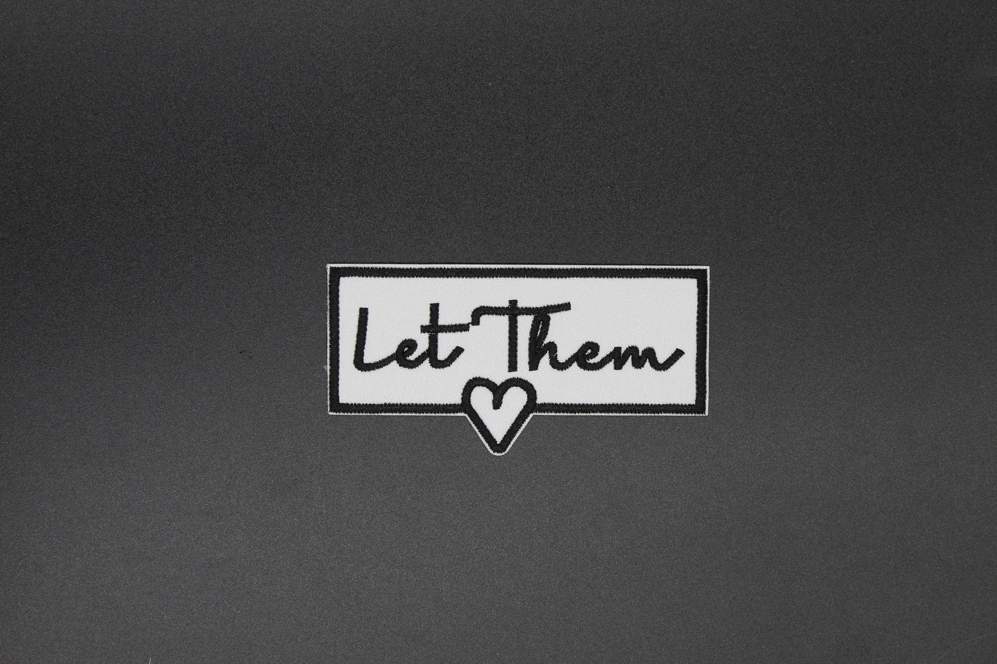 Let Them Heart Iron-On Patch