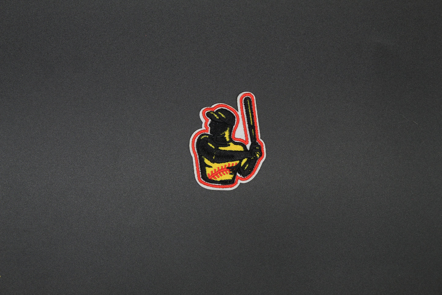 Softball Batter Embroidered Patch | Softball Player Iron-On Sports Patch for Jackets & Bags