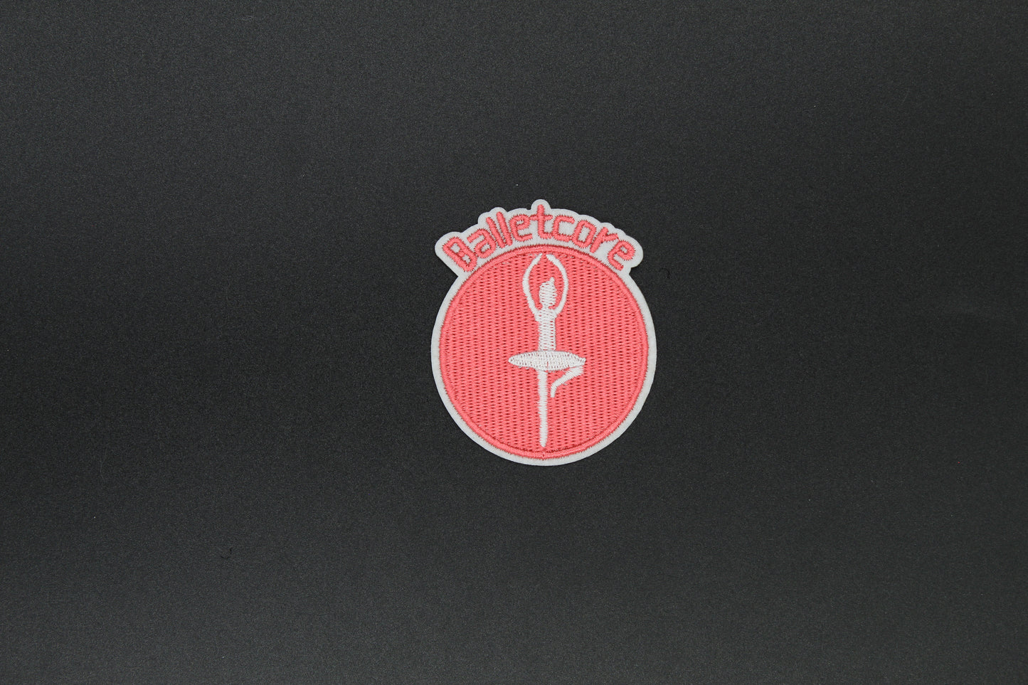 Balletcore Ballerina Circle Iron-On Patch