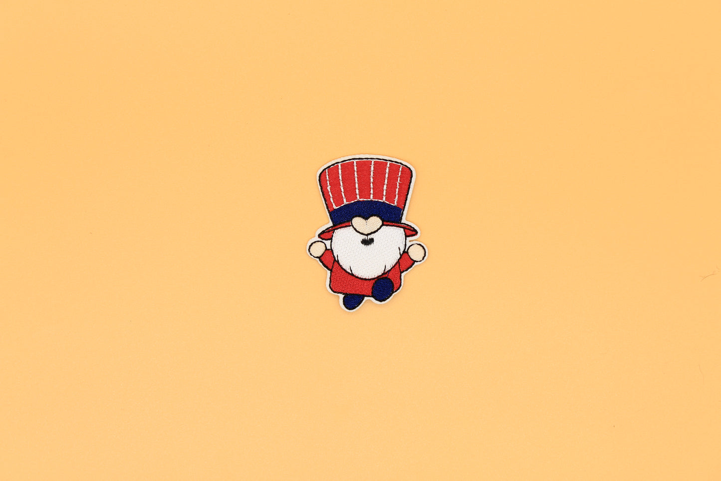 Uncle Sam Gnome Iron-On Patch