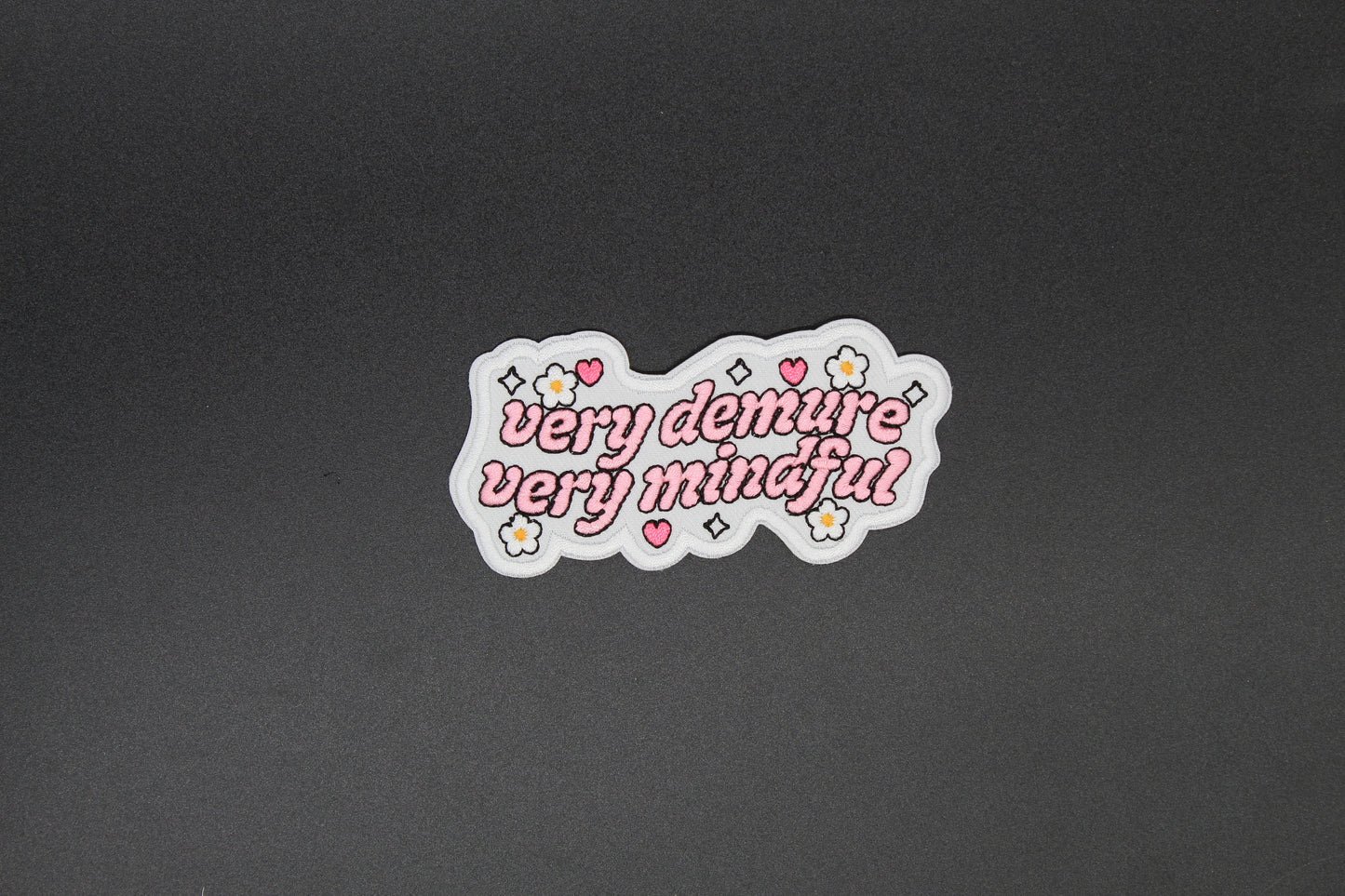 Very Demure Very Mindful Iron-On Patch