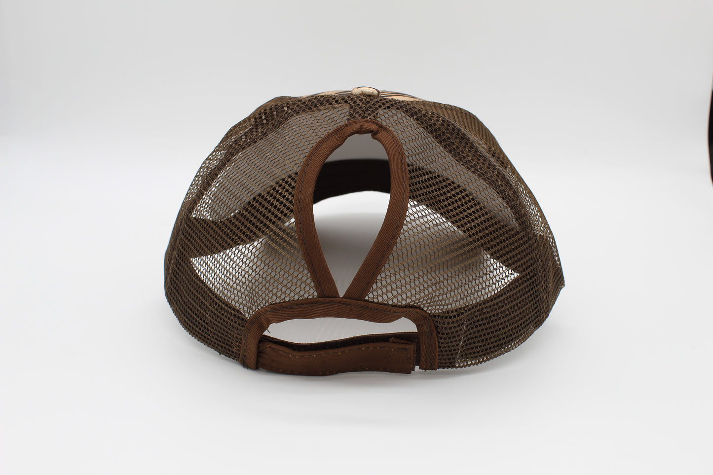 Desert Stripe Criss-Cross Ponytail Hat