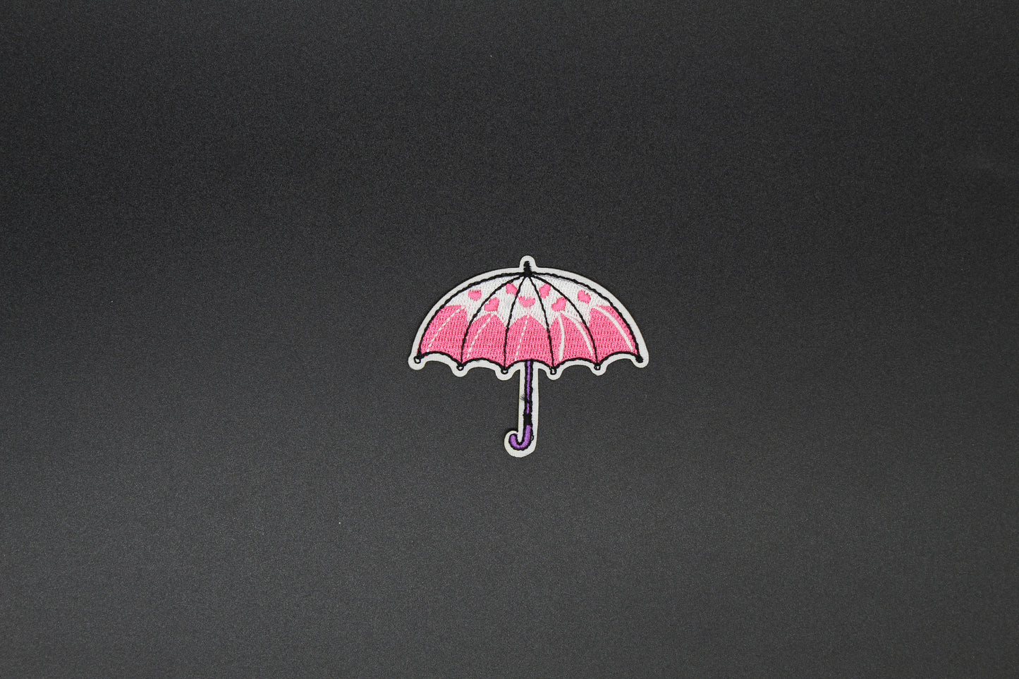 Sweetheart Rain Umbrella Iron-On Patch