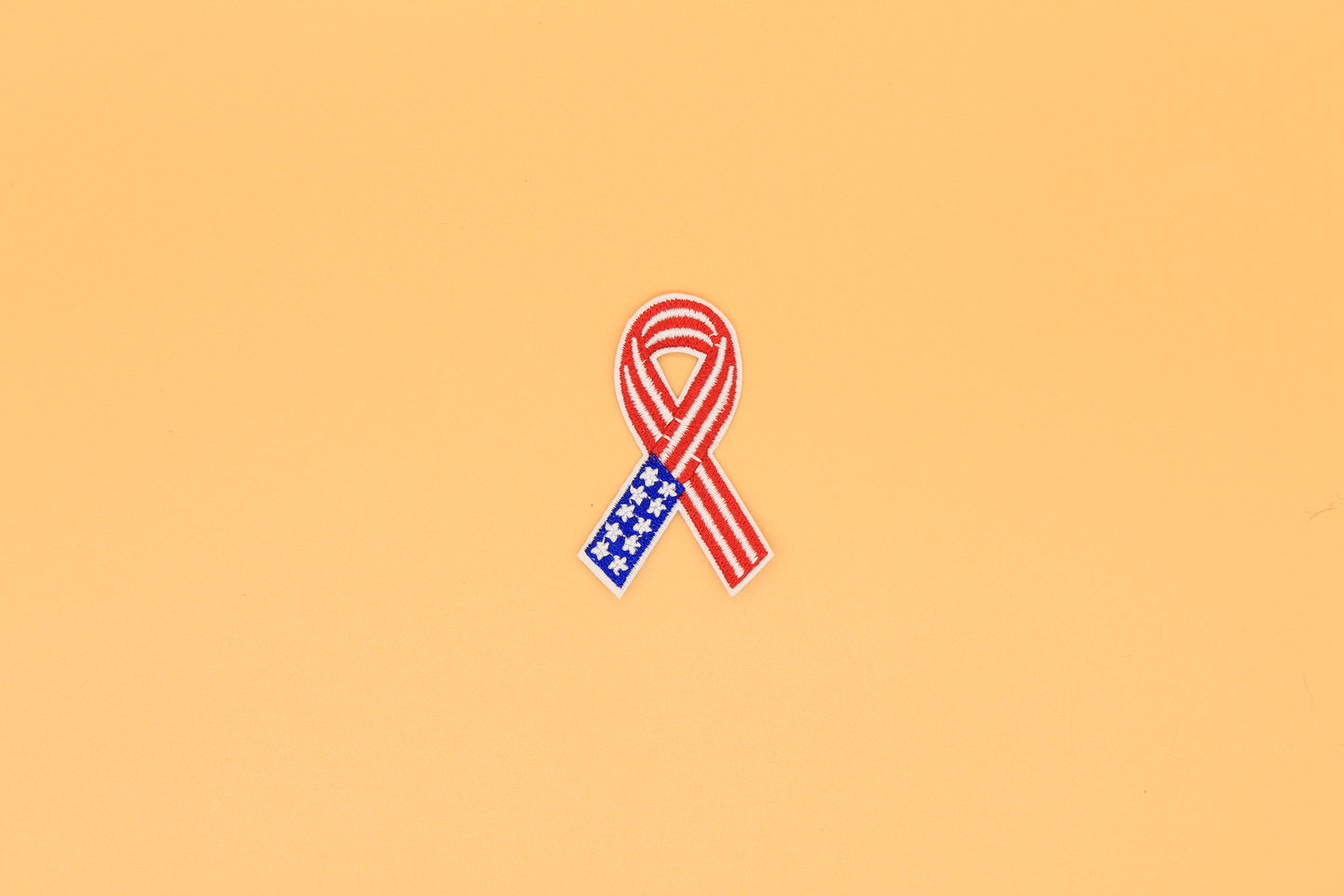 Patriotic Awareness Ribbon Iron-On Patch