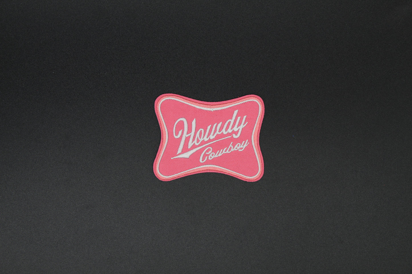 Howdy Cowboy Embroidered Iron-On Patch