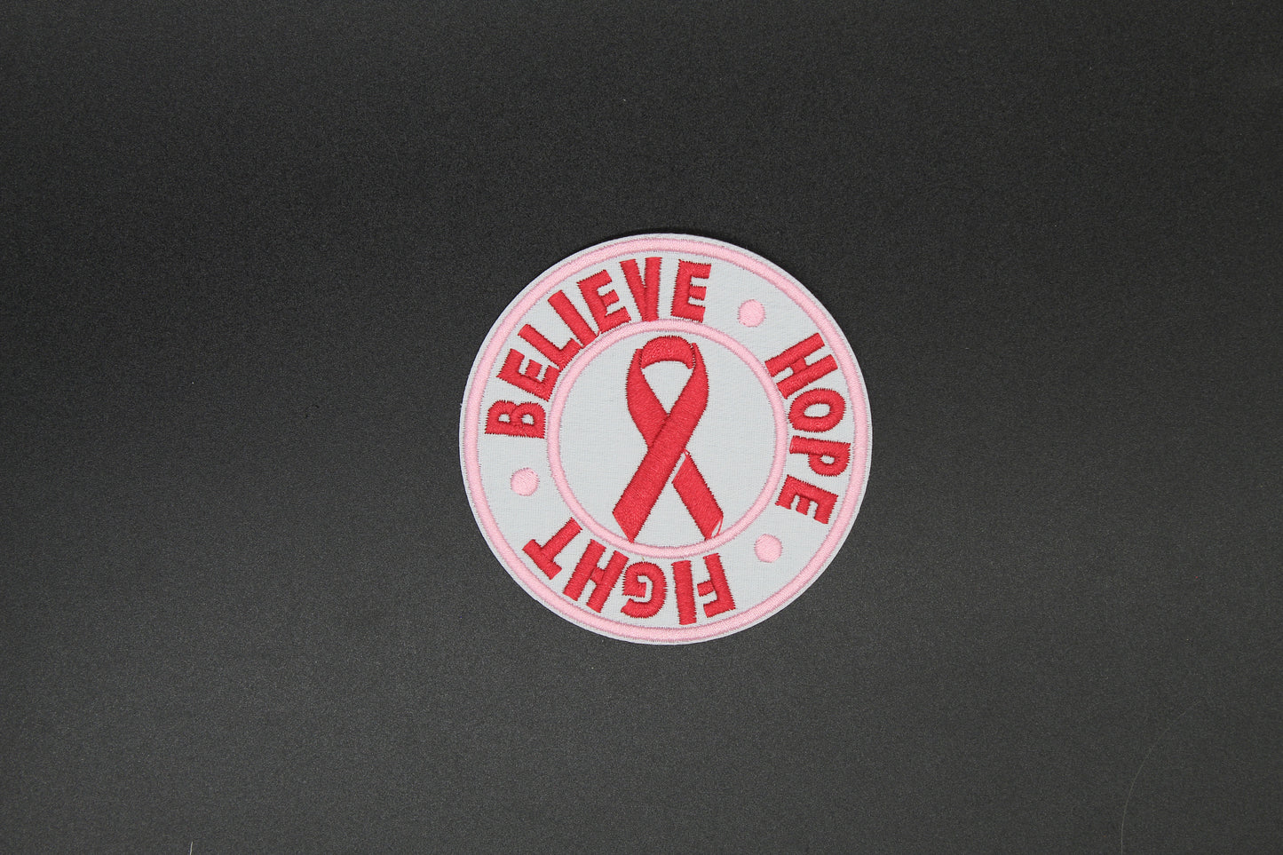 Believe Hope Fight Breast Cancer Awareness Iron-On Patch