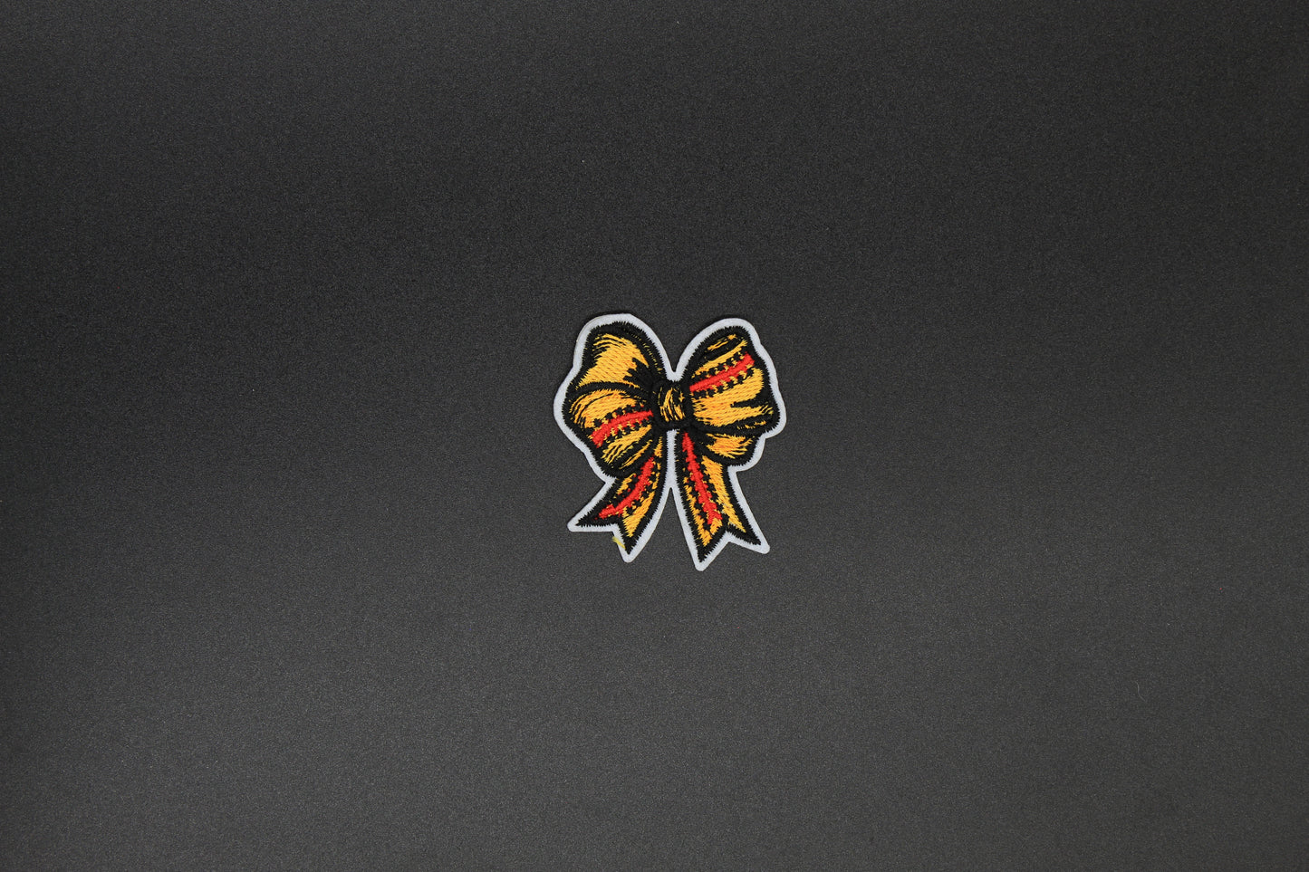 Softball Bow Iron-On Patch