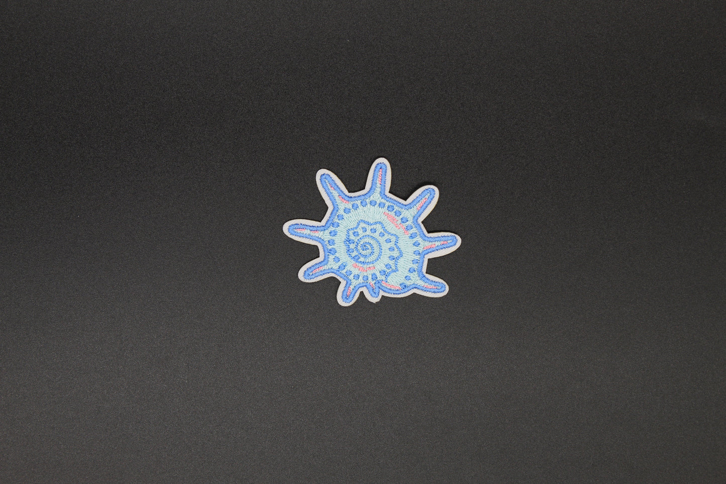 Spiral Sea Shell Iron-On Patch