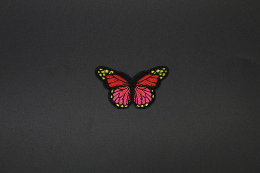 Vibrant Butterfly Embroidered Iron-On Patch
