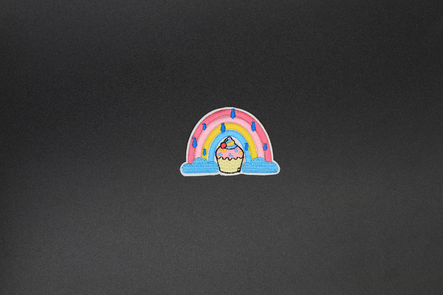 Rainbow Cupcake Iron-On Patch