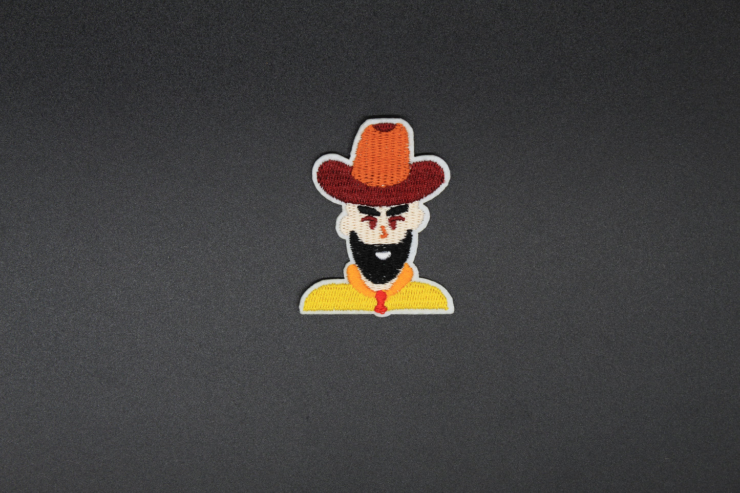 Outlaw Cowboy Portrait Iron-On Patch