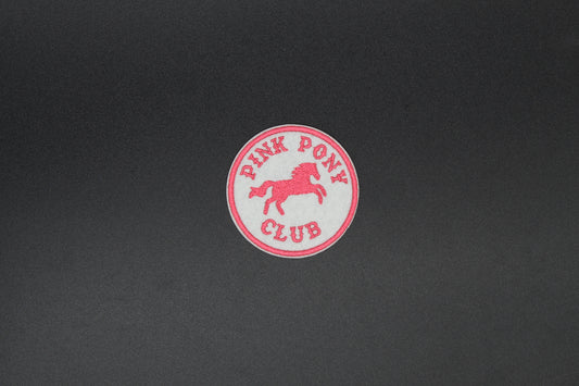 Pink Pony Club Retro Iron-On Patch