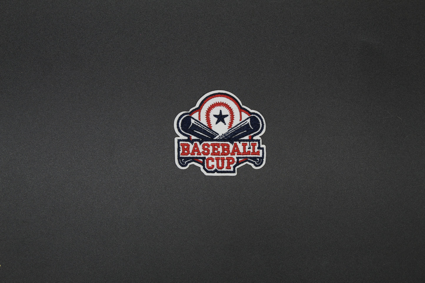 Baseball Cup Embroidered Iron-On Patch