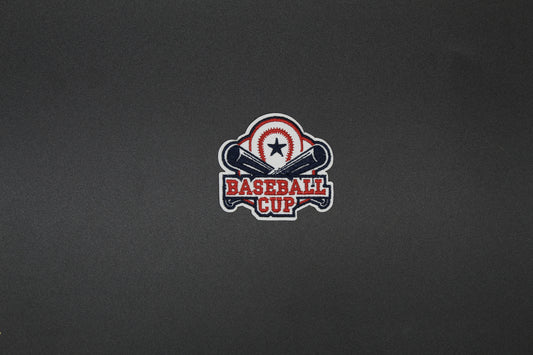 Baseball Cup Embroidered Iron-On Patch